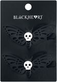 Death's Head Moth Barrette Set, Blackheart, Haarspange