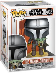 The Mandalorian - The Mandalorian With The Child Vinyl Figur 402, Star Wars, Funko Pop!