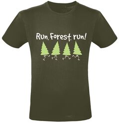 Run, Forest, Run!, Sprüche, T-Shirt
