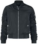 Ladies Bomber Jacket, Black Premium by EMP, Bomberjacke