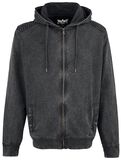 Hooded Burnout Basic Jacket, Black Premium by EMP, Kapuzenjacke