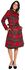 Margaret Red Plaid Coat with Removable Bow