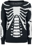 Skeleton Knitted Pullover, Gothicana by EMP, Strickpullover