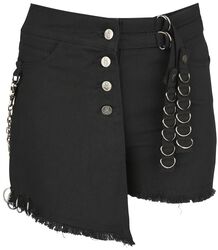Black Shorts With Details, Gothicana by EMP, Short