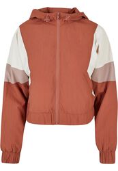 Ladies Short 3-Tone Crinkle Jacket, Urban Classics, Trainingsjacke