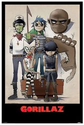 Characters, Gorillaz, Poster