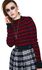 Menace Red And Black Stripe Sweater