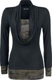 Wide Collar, Black Premium by EMP, Langarmshirt