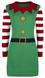 Christmas Elf, Ugly Christmas Sweater, Mittellanges Kleid