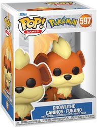 Growlithe Vinyl Figur 597, Pokémon, Funko Pop!