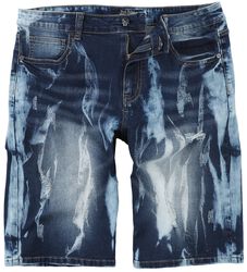 Shorts With Bleached Details, Rock Rebel by EMP, Short