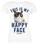 Happy Face, Grumpy Cat, T-Shirt