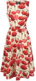 Red Poppy Swing Dress, H&R London, Mittellanges Kleid
