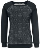 Skull Lace Sweater, Black Premium by EMP, Sweatshirt