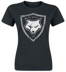 Distressed Shield Logo, Bad Wolves, T-Shirt