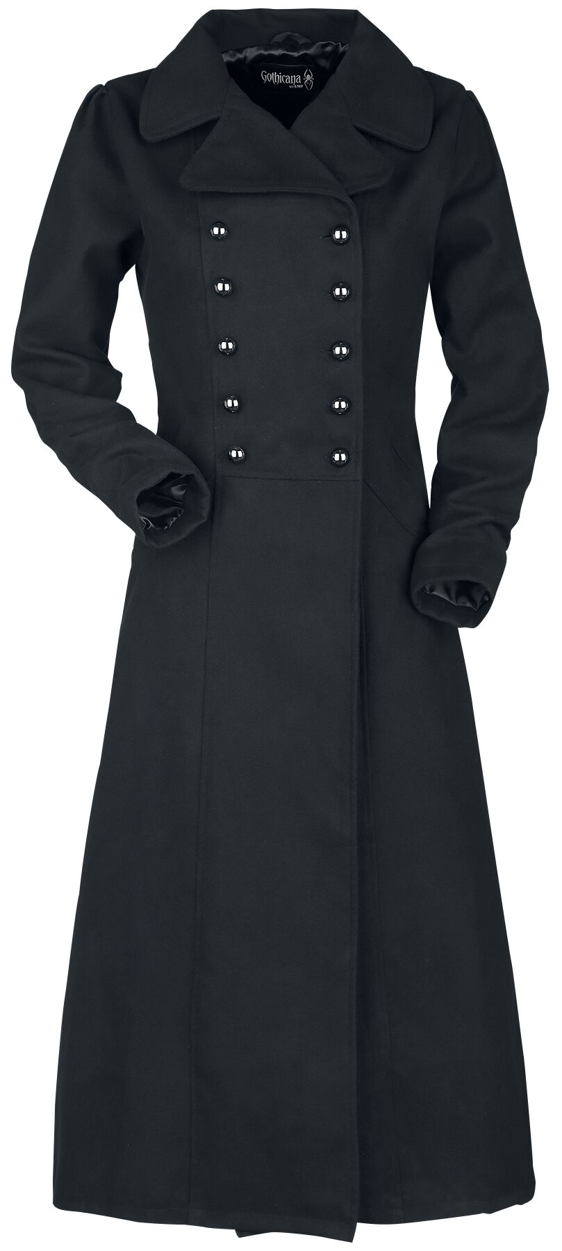 Damen Mantel Emp Mantel Schwarz Duna Gothicana By EMP