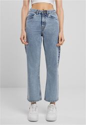Ladies Cropped Straight Leg Denim Pants, Urban Classics, Jeans