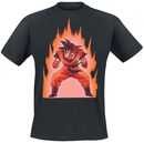 Son Goku On Fire, Dragon Ball Z, T-Shirt