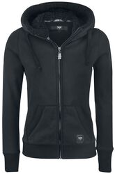 Teddy Hooded Jacket, Black Premium by EMP, Übergangsjacke
