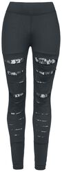 Women´s Leggings with Cuts and Lace, Rotterdamned, Leggings