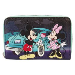 Loungefly - Micky & Minnie Date Night Drive-In, Mickey Mouse, Geldbörse