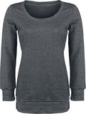 Melange Sweater, Black Premium by EMP, Sweatshirt