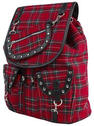 Red Tartan Backpack, Banned Alternative, Rucksack