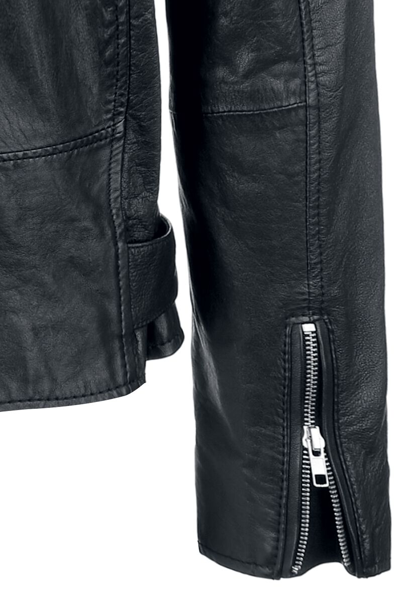 Tigha Herren Tigha MÃ¤nner Lederjacke Leather Jacket Lederjacke