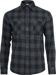 Checked Flanell Shirt, Urban Classics, Langarmhemd