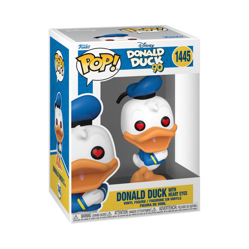 90th Anniversary - Donald Duck with Heart Eyes Vinyl Figur 1445