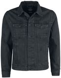 Dusty Black Slim Fit Denim Jacket, Shine Original, Jeansjacke
