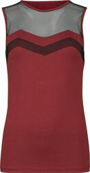 Tank Top With Mesh Details, Rock Rebel by EMP, Top