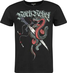 T-Shirt With Old Skool Print, Rock Rebel by EMP, T-Shirt