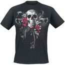 Skull Flower, Spiral, T-Shirt