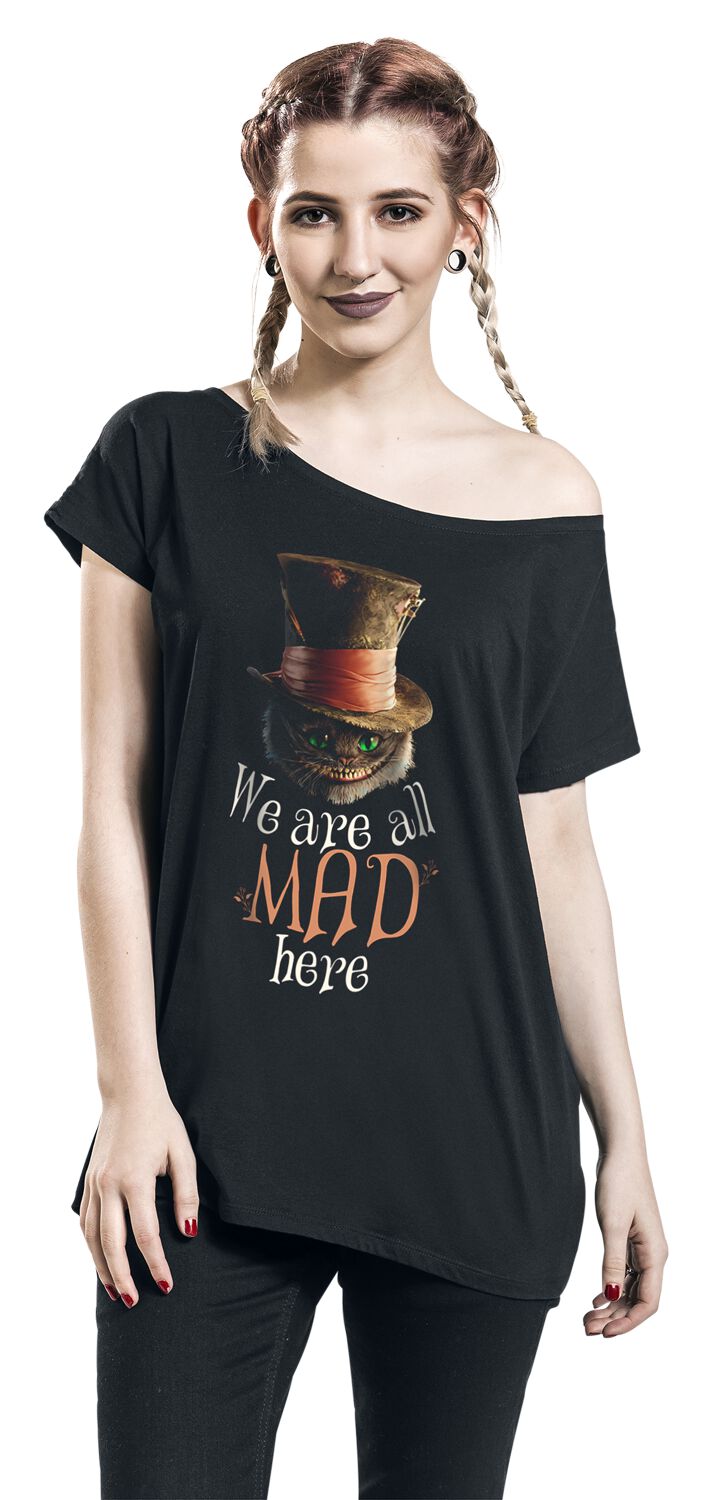 Mad All EMP Are im | T-Shirt Here Alice Wunderland We |