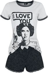 Leia Organa - I Love You, Star Wars, Schlafanzug