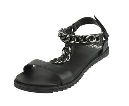 Sandal with Chains, Black Premium by EMP, Sandale