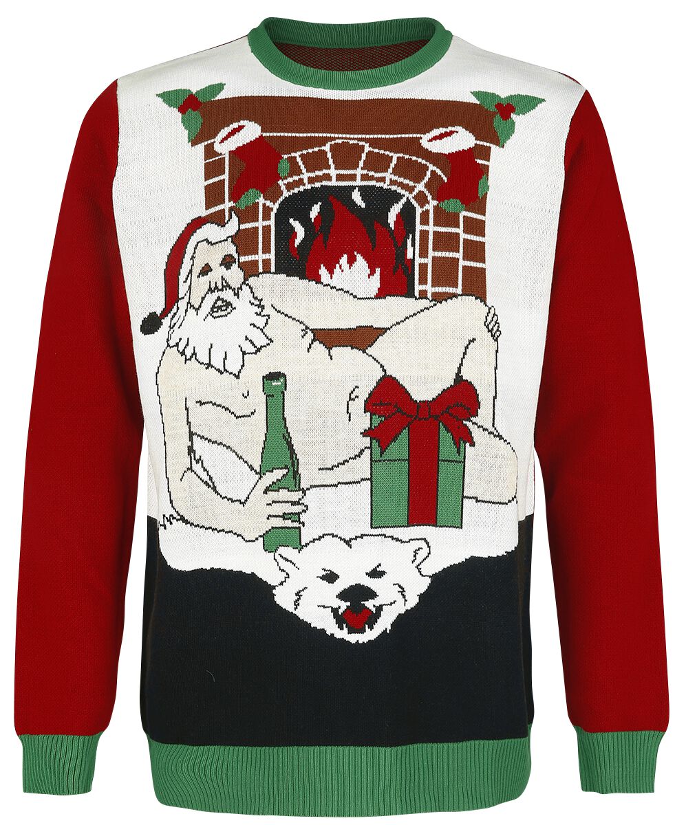 Sexy Santa Ugly Christmas Sweater Weihnachtspullover EMP