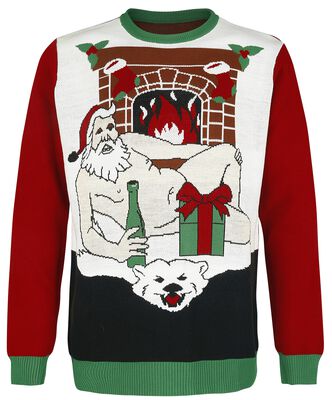Sexy Santa Ugly Christmas Sweater Weihnachtspullover EMP