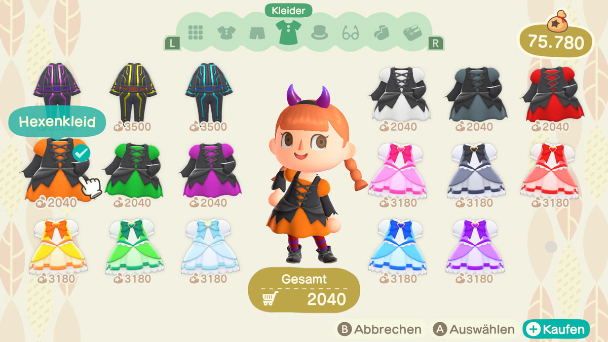 Kostüme und andere Verkleidungen gibt es auch zum Halloween-Event.