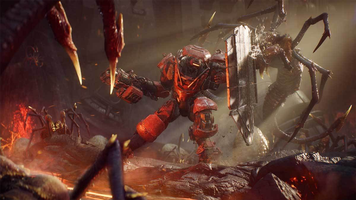 Der Collossus fungiert in Anthem als Tank - mit dicken Wummen.