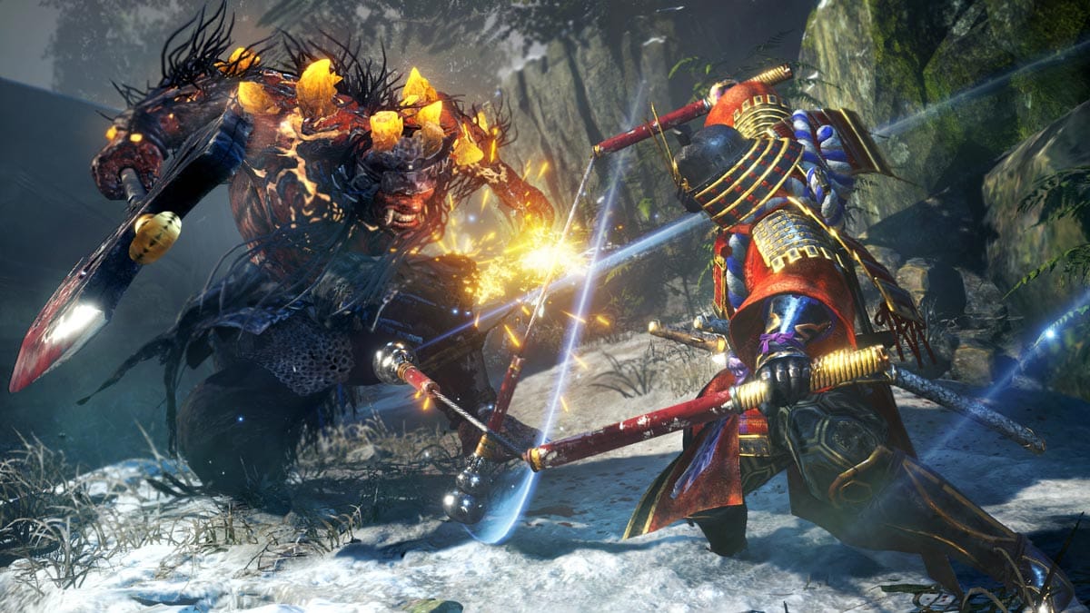 Die Kämpfe in Nioh 2 sind fordernd und schnell.