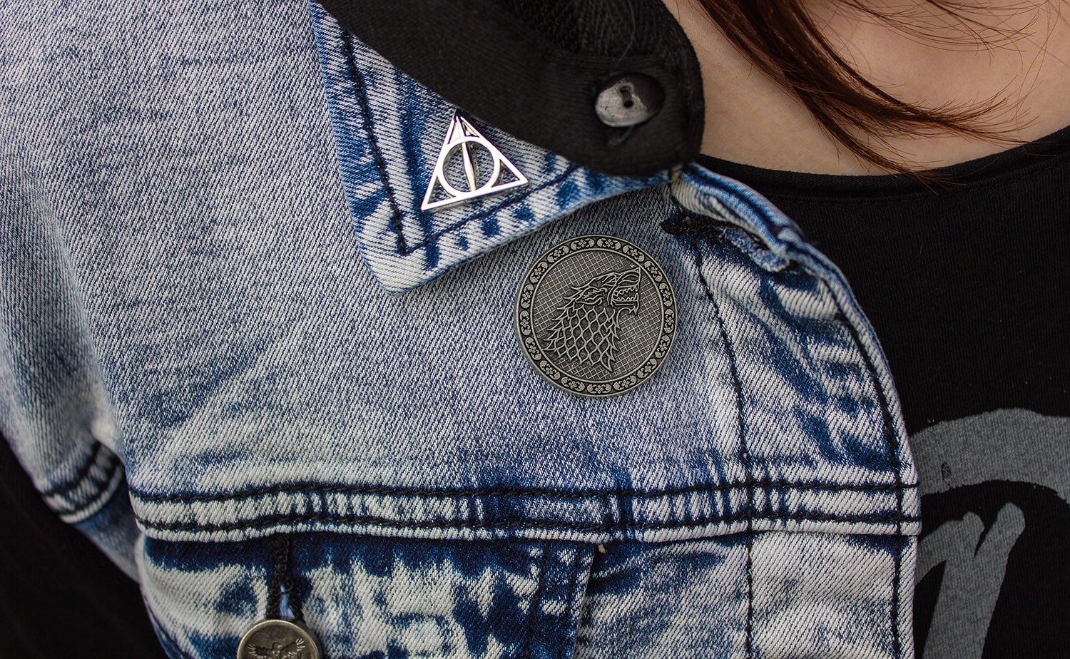 Haus Stark Pin und Heiligtümer des Todes Pin